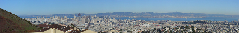 View of San Francisco from 
Twin Peaks. (Sony DSC-V1)
