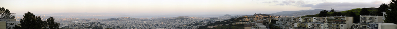 Sunset view of San Francisco 
from Twin Peaks. (Nikon D70)
