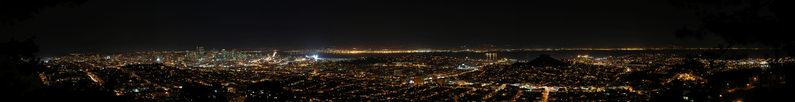 Night panorama of San 
Francisco (Nikon D70)
