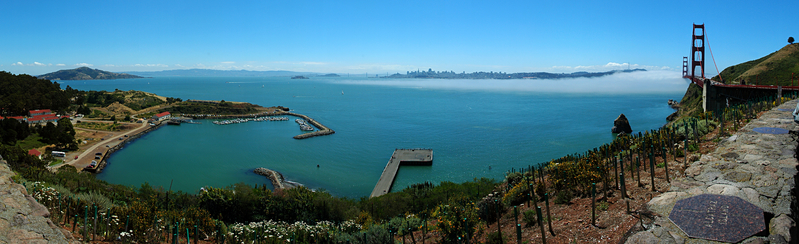 A redo of an old C2020z shot of the the Golden Gate Bridge 
looking across the Bay towards San Francisco. (Nikon D70)
