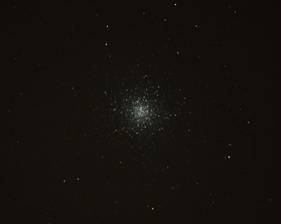 M13 - The Hercules Globular Cluster
Celestron CPC800 unguided and in alt-az mode. 10 x 10 second exposures for a total of 1m40s using a stock Sony A7r, focus eyeballed using the camera LCD screen. Registered and stacked with DeepSkyStacker.
