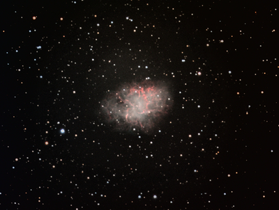 M1 The Crab Nebula
SBIG ST-8300m camera and FW5 filter wheel, Celestron 9.25 Edge telescope, Astronomik 36mm LRGB filters, Losmandy G11 Gemini-2 mount.
