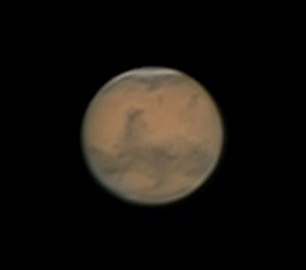 Mars
Camera: Toucam Pro
Scope: C9.25 w/ NGF-s on GM8
Barlow: 2.5x Meade
Frames: Best 200 of 2000 @ 10 FPS
Keywords: mars
