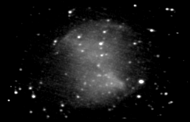 M27
A first try at M27 the Dumbell Nebula. My but this bugger's quite a bit tougher! This is a stack of 44 30 second integrations each integration had a 3 dark average subtracted from it

I'm also beginning to realize I have to do some work on my LX50 mount... 30 to 45 seconds is the best I can do at the moment and even then I get anything but point like stars...
Keywords: M27