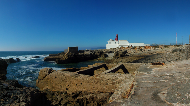 Lighthouse on Guincho coast in 
Cascais Portugal (Nikon D70)
