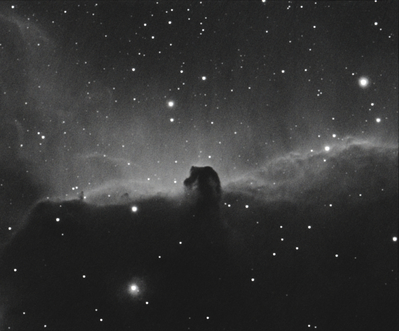 Horsehead Nebula in Orion (IC434)
A redo of last night's Horsehead with a little better framing. I am so happy with the consistent results I am getting out of the G11 + Orion Starshoot combo. Now that I am getting used to the mount, setting up is very quick and once guiding is set I can leave it taking 10 minute integrations and just forget about it while it is doing it's thing.

Astro-Tech 65EDQ 65mm f/6.5 telescope, StarlightXpress MX-716, Astronomik H-Alpha filter, Losmandy G11. 18 x 10 minute integrations, 10 x 10 minute darks, 10 x 1/10th second bias frames.

